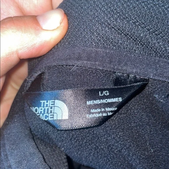 The North Face Men's Black Pullover Hoodie size large black canyonlands TNF - Picture 6 of 7
